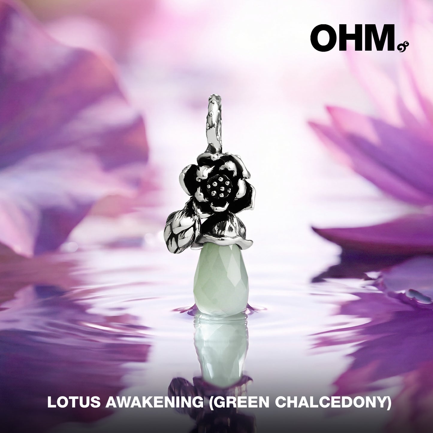 Lotus Awakening (Green Chalcedony)