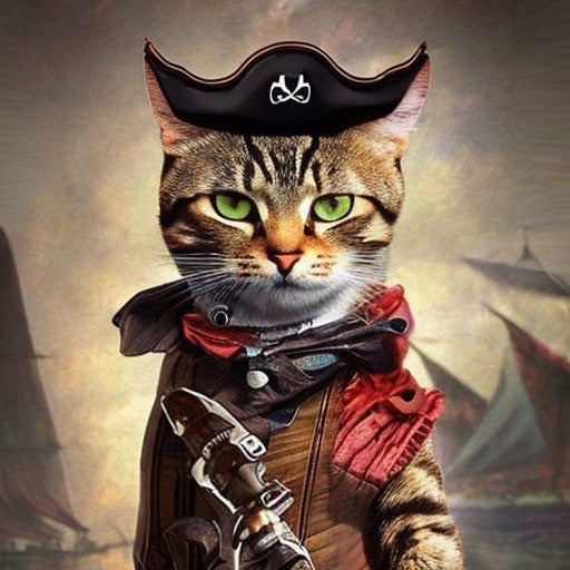 Meowty The Pirate Paws (In Stock)