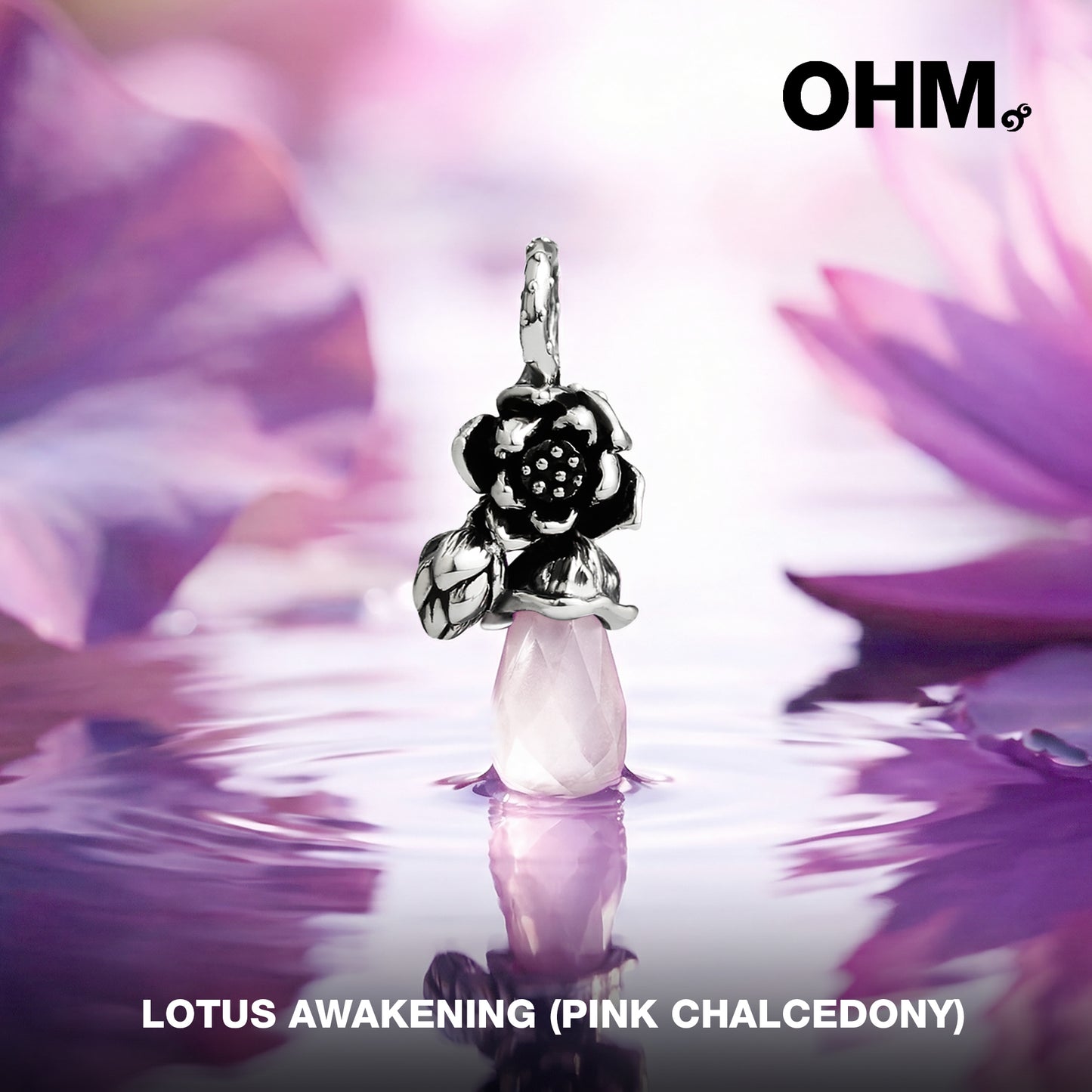 Lotus Awakening (Pink Chalcedony)
