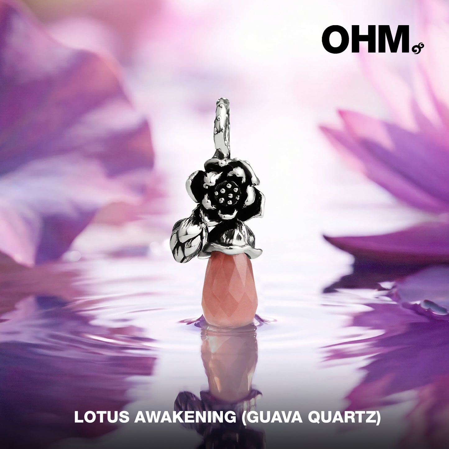 Lotus Awakening (Guava Quartz)