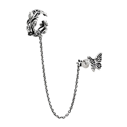 Flutter Fearless Earrings With Veritas Vine Ear Cuff