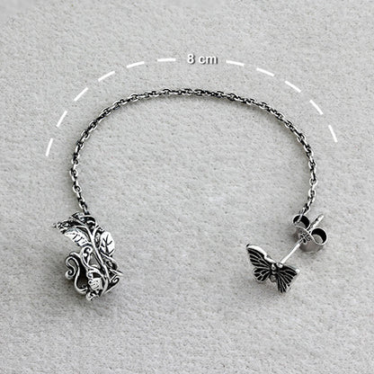 Flutter Fearless Earrings With Veritas Vine Ear Cuff