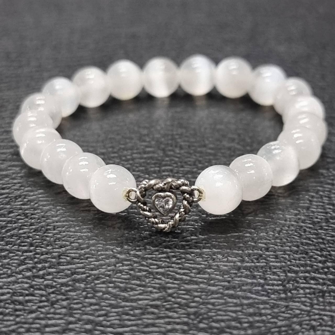 Selenite stone bracelet (16 cm)