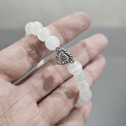 Selenite stone bracelet (16 cm)