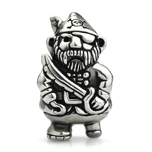 OHM Aunt Gnome Silver Bead Charm – 925 Sterling Silver, Compatible With Bead Bracelets