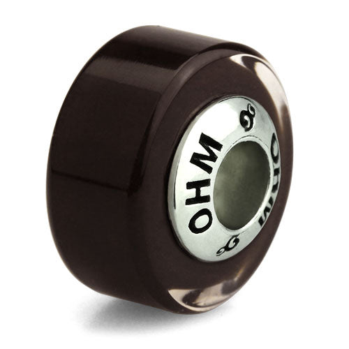 OHM Black Coffee Beads - Sterling Silver Charm Beads For European Bracelet Brands - View #7