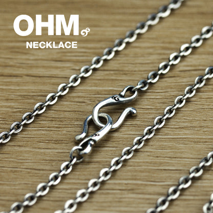 OHM S Clasp Necklace (36"/90cm))